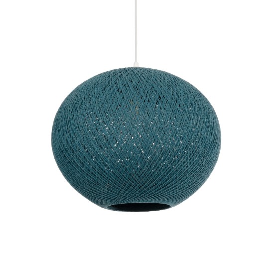 SOLEI 205-0010 Boho Κρεμαστό Φωτιστικό Οροφής με Ντουί 1 x E27 AC 220-240V IP20 - Τιρκουάζ - M40 x Π40 x Υ36cm