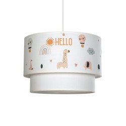 BALLOON 204-0004 Παιδικό Κρεμαστό Φωτιστικό Οροφής με Ντουί 1 x E27 AC 220-240V IP20 - Πολύχρωμο - Μ30 x Π30 x Υ24cm