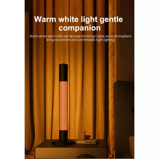 DESTINY GLB-106-0019 Επιτραπέζιο Φωτιστικό Πορτατίφ με RF Ασύρματο Χειριστήριο & Λειτουργία μέσω WiFi APP LED 10W 600lm 180° AC 220-240V IP20 Πολύχρωμο RGB Dimmable - Sanan SMD Chip - Μαύρο - Μ14 x Π14 x Υ40.5cm - 2 Χρόνια Εγγύηση