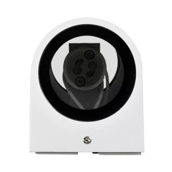 kelvo® MURANO KLV-101-0017 Φωτιστικό Τοίχου / Απλίκα για 2 Λάμπες MR16 με Ντουί GU10 AC 220-240V Αδιάβροχο IP65 - Λευκό Ματ - Μ8 x Π8 x Υ15cm