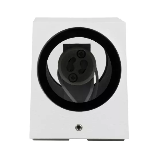 kelvo® BURANO KLV-101-0023 Φωτιστικό Τοίχου / Απλίκα για 2 Λάμπες MR16 με Ντουί GU10 AC 220-240V Αδιάβροχο IP65 - Λευκό Ματ - Μ8 x Π8 x Υ15cm