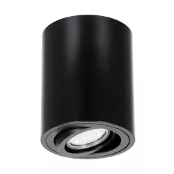 kelvo® AKIRA KLV-101-0024 Κινούμενο Φωτιστικό Downlight Σποτ για Λάμπα MR16 με Ντουί GU10 AC 220-240V IP20 - Μαύρο Ματ - Μ8 x Π8 x Υ10cm