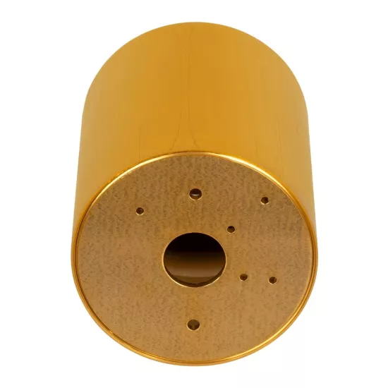 kelvo® AKIRA KLV-101-0027 Κινούμενο Φωτιστικό Downlight Σποτ για Λάμπα MR16 με Ντουί GU10 AC 220-240V IP20 - Χρυσό Βούρτσας - Μ8 x Π8 x Υ10cm