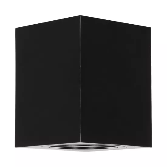 kelvo® AKIRA KLV-101-0028 Κινούμενο Φωτιστικό Downlight Σποτ για Λάμπα MR16 με Ντουί GU10 AC 220-240V IP20 - Μαύρο Ματ - Μ8 x Π8 x Υ10cm