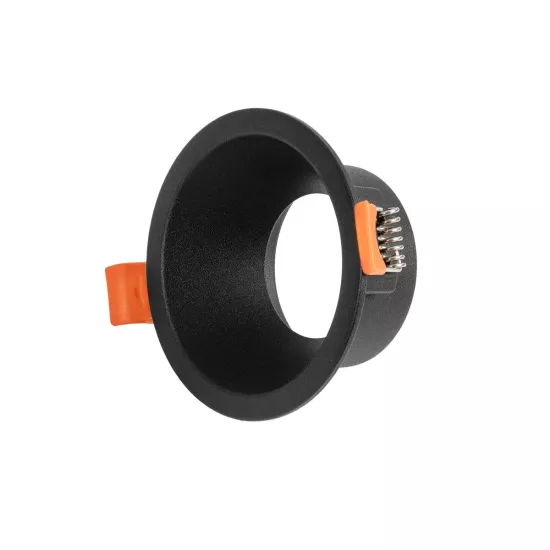 kelvo® DELTA KLV-101-0032 Χωνευτό Φωτιστικό Downlight Σποτ για Λάμπα MR16 με Ντουί GU10 AC 220-240V IP20 - Μαύρο Ματ - Μ8.5 x Π8.5 x Υ3.5cm / Q7.5cm