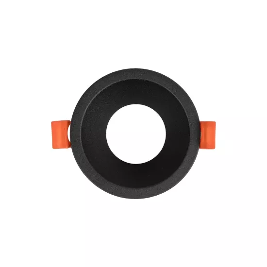 kelvo® DELTA KLV-101-0032 Χωνευτό Φωτιστικό Downlight Σποτ για Λάμπα MR16 με Ντουί GU10 AC 220-240V IP20 - Μαύρο Ματ - Μ8.5 x Π8.5 x Υ3.5cm / Q7.5cm