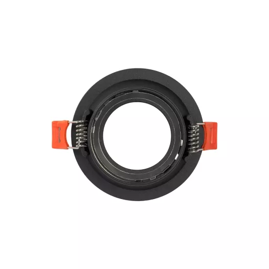 kelvo® DELTA KLV-101-0032 Χωνευτό Φωτιστικό Downlight Σποτ για Λάμπα MR16 με Ντουί GU10 AC 220-240V IP20 - Μαύρο Ματ - Μ8.5 x Π8.5 x Υ3.5cm / Q7.5cm