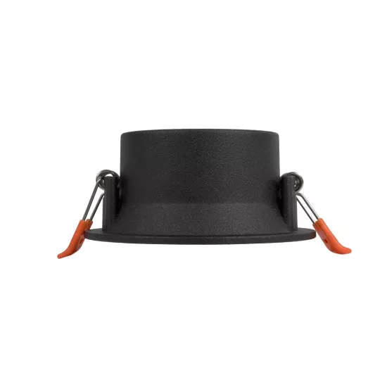 kelvo® DELTA KLV-101-0032 Χωνευτό Φωτιστικό Downlight Σποτ για Λάμπα MR16 με Ντουί GU10 AC 220-240V IP20 - Μαύρο Ματ - Μ8.5 x Π8.5 x Υ3.5cm / Q7.5cm