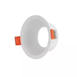 kelvo® DELTA KLV-101-0033 Χωνευτό Φωτιστικό Downlight Σποτ για Λάμπα MR16 με Ντουί GU10 AC 220-240V IP20 - Λευκό Ματ - Μ8.5 x Π8.5 x Υ3.5cm / Q7.5cm