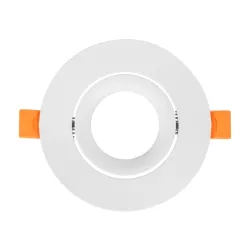 kelvo® OMEGA KLV-101-0037 Χωνευτό Κινούμενο Φωτιστικό Downlight Σποτ για Λάμπα MR16 με Ντουί GU10 AC 220-240V IP20 - Λευκό Ματ - Μ10.5 x Π10.5 x Υ2.2cm / Q7.5cm