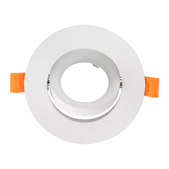 kelvo® OMEGA KLV-101-0037 Χωνευτό Κινούμενο Φωτιστικό Downlight Σποτ για Λάμπα MR16 με Ντουί GU10 AC 220-240V IP20 - Λευκό Ματ - Μ10.5 x Π10.5 x Υ2.2cm / Q7.5cm