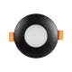 kelvo® KAPA KLV-101-0038 Χωνευτό Φωτιστικό Downlight Σποτ Μπάνιου για Λάμπα MR16 με Ντουί GU10 AC 220-240V Αδιάβροχο IP65 - Μαύρο Ματ - Μ8.5 x Π8.5 x Υ4.2cm / Q7.5cm