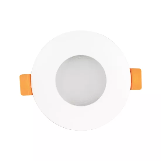 kelvo® KAPA KLV-101-0039 Χωνευτό Φωτιστικό Downlight Σποτ Μπάνιου για Λάμπα MR16 με Ντουί GU10 AC 220-240V Αδιάβροχο IP65 - Λευκό Ματ - Μ8.5 x Π8.5 x Υ4.2cm / Q7.5cm