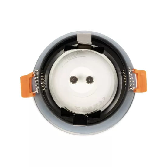 kelvo® KAPA KLV-101-0039 Χωνευτό Φωτιστικό Downlight Σποτ Μπάνιου για Λάμπα MR16 με Ντουί GU10 AC 220-240V Αδιάβροχο IP65 - Λευκό Ματ - Μ8.5 x Π8.5 x Υ4.2cm / Q7.5cm