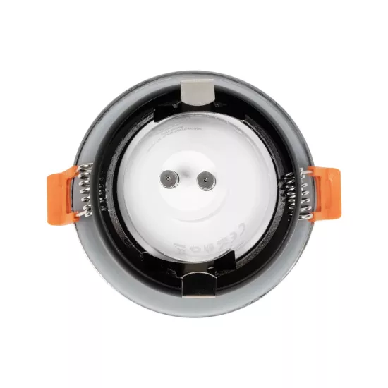 kelvo® KAPA KLV-101-0040 Χωνευτό Φωτιστικό Downlight Σποτ Μπάνιου για Λάμπα MR16 με Ντουί GU10 AC 220-240V Αδιάβροχο IP65 - Νίκελ Χρώμιο - Μ8.5 x Π8.5 x Υ4.2cm / Q7.5cm