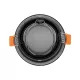 kelvo® SIGMA KLV-101-0041 Χωνευτό Φωτιστικό Downlight Σποτ Μπάνιου για Λάμπα MR16 με Ντουί GU10 AC 220-240V Αδιάβροχο IP65 - Μαύρο Ματ - Μ8.5 x Π8.5 x Υ4.4cm / Q7.5cm