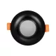kelvo® LAMDA KLV-101-0044 Χωνευτό Φωτιστικό Downlight Σποτ Μπάνιου για Λάμπα MR16 με Ντουί GU10 AC 220-240V Αδιάβροχο IP65 - Μαύρο Ματ - Μ8.5 x Π8.5 x Υ3.5cm / Q7.5cm