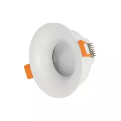 kelvo® LAMDA KLV-101-0045 Χωνευτό Φωτιστικό Downlight Σποτ Μπάνιου για Λάμπα MR16 με Ντουί GU10 AC 220-240V Αδιάβροχο IP65 - Λευκό Ματ - Μ8.5 x Π8.5 x Υ3.5cm / Q7.5cm