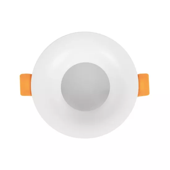 kelvo® LAMDA KLV-101-0045 Χωνευτό Φωτιστικό Downlight Σποτ Μπάνιου για Λάμπα MR16 με Ντουί GU10 AC 220-240V Αδιάβροχο IP65 - Λευκό Ματ - Μ8.5 x Π8.5 x Υ3.5cm / Q7.5cm