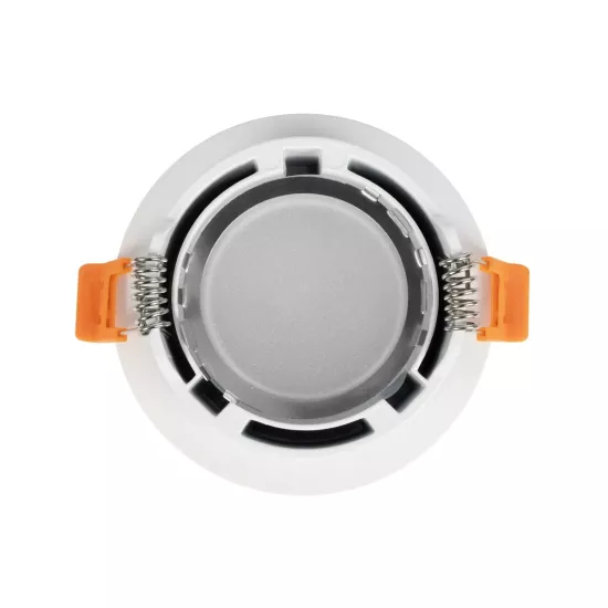 kelvo® LAMDA KLV-101-0045 Χωνευτό Φωτιστικό Downlight Σποτ Μπάνιου για Λάμπα MR16 με Ντουί GU10 AC 220-240V Αδιάβροχο IP65 - Λευκό Ματ - Μ8.5 x Π8.5 x Υ3.5cm / Q7.5cm