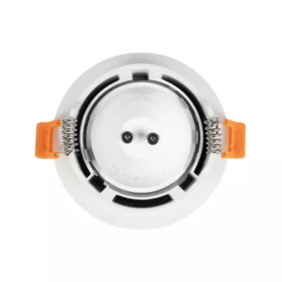 kelvo® LAMDA KLV-101-0045 Χωνευτό Φωτιστικό Downlight Σποτ Μπάνιου για Λάμπα MR16 με Ντουί GU10 AC 220-240V Αδιάβροχο IP65 - Λευκό Ματ - Μ8.5 x Π8.5 x Υ3.5cm / Q7.5cm