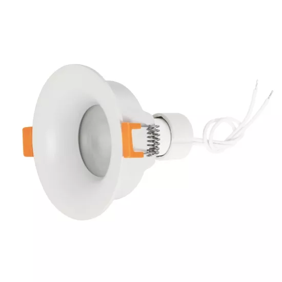 kelvo® LAMDA KLV-101-0045 Χωνευτό Φωτιστικό Downlight Σποτ Μπάνιου για Λάμπα MR16 με Ντουί GU10 AC 220-240V Αδιάβροχο IP65 - Λευκό Ματ - Μ8.5 x Π8.5 x Υ3.5cm / Q7.5cm