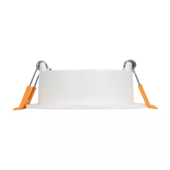 kelvo® LAMDA KLV-101-0045 Χωνευτό Φωτιστικό Downlight Σποτ Μπάνιου για Λάμπα MR16 με Ντουί GU10 AC 220-240V Αδιάβροχο IP65 - Λευκό Ματ - Μ8.5 x Π8.5 x Υ3.5cm / Q7.5cm