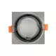 kelvo® EPSILON KLV-101-0049 Χωνευτό Φωτιστικό Downlight Σποτ Μπάνιου για Λάμπα MR16 με Ντουί GU10 AC 220-240V Αδιάβροχο IP65 - Νίκελ Βούρτσας - Μ8.5 x Π8.5 x Υ4.4cm / Q7.5cm x 7.5cm