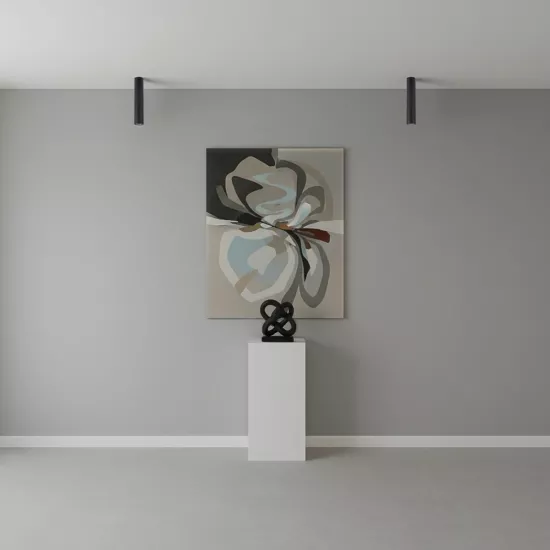 kelvo® DUCT KLV-101-0051 Φωτιστικό Downlight Σποτ για Λάμπα MR16 με Ντουί GU10 AC 220-240V IP20 - Μαύρο Ματ - Μ6 x Π6 x Υ30cm