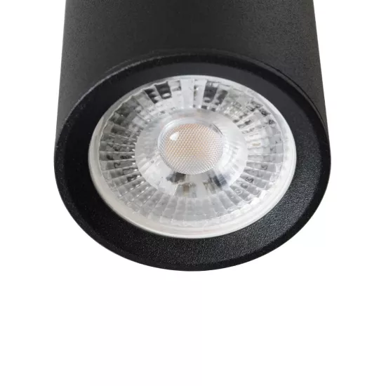 kelvo® DUCT KLV-101-0051 Φωτιστικό Downlight Σποτ για Λάμπα MR16 με Ντουί GU10 AC 220-240V IP20 - Μαύρο Ματ - Μ6 x Π6 x Υ30cm