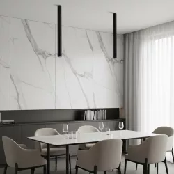 kelvo® DUCT KLV-101-0054 Φωτιστικό Downlight Σποτ για Λάμπα MR16 με Ντουί GU10 AC 220-240V IP20 - Μαύρο Ματ - Μ6 x Π6 x Υ75cm