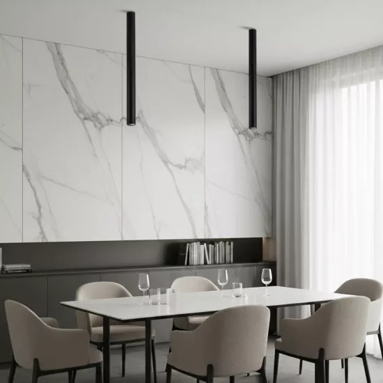 kelvo® DUCT KLV-101-0054 Φωτιστικό Downlight Σποτ για Λάμπα MR16 με Ντουί GU10 AC 220-240V IP20 - Μαύρο Ματ - Μ6 x Π6 x Υ75cm