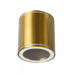 kelvo® MARETTI KLV-101-0058 Φωτιστικό Downlight Σποτ για Λάμπα MR16 με Ντουί GU10 AC 220-240V Αδιάβροχο IP65 - Χρυσό Πλατίνα - Μ9 x Π9 x Υ9cm