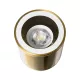kelvo® MARETTI KLV-101-0058 Φωτιστικό Downlight Σποτ για Λάμπα MR16 με Ντουί GU10 AC 220-240V Αδιάβροχο IP65 - Χρυσό Πλατίνα - Μ9 x Π9 x Υ9cm