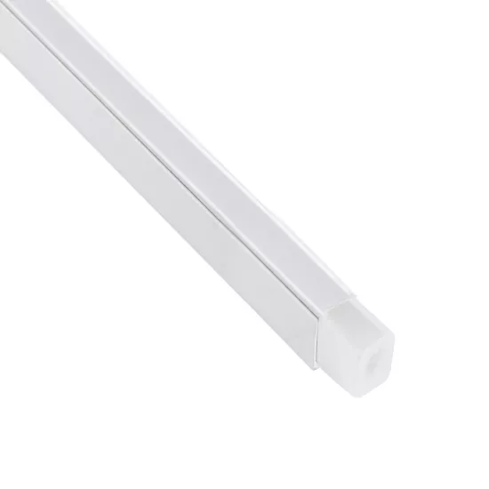 kelvo® NEONPRO KLV-101-0067 Βάση Στήριξης για Neon Flex LED Αδιάβροχο IP65 - Λευκό Ματ - Μ300 x Π0.8 x Υ1.3cm - Πακέτο 5 Τεμαχίων
