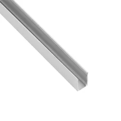 kelvo® NEONPRO KLV-101-0068 Βάση Στήριξης για Neon Flex LED Αδιάβροχο IP65 - Ασημί Ματ - Μ300 x Π0.8 x Υ1.3cm - Πακέτο 5 Τεμαχίων