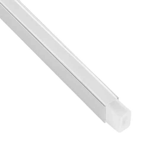 kelvo® NEONPRO KLV-101-0068 Βάση Στήριξης για Neon Flex LED Αδιάβροχο IP65 - Ασημί Ματ - Μ300 x Π0.8 x Υ1.3cm - Πακέτο 5 Τεμαχίων