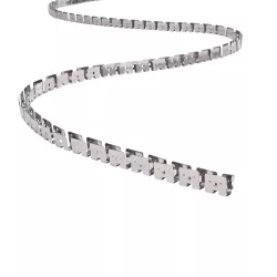 kelvo® NEONPRO KLV-101-0069 Εύκαμπτη Βάση Στήριξης για Neon Flex LED Αδιάβροχο IP65 - Νίκελ Χρώμιο - Μ1000 x Π0.7 x Υ1.2cm - Ρολό 10 Μέτρων