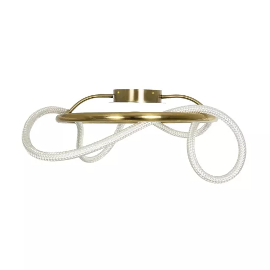 kelvo® GLOW KLV-101-0149 Φωτιστικό Οροφής LED 34W 3400lm 360° AC 220-240V IP20 Ρυθμιζόμενο Λευκό CCT με Χειριστήριο από 2700K έως 6000K Dimmable - Lumileds SMD Chip - Χρυσό Πλατίνα - Μ60 x Π60 x Υ30cm - 3 Χρόνια Εγγύηση