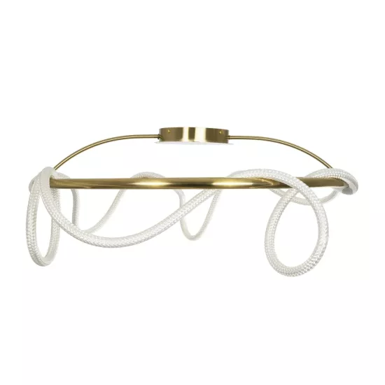 kelvo® GLOW KLV-101-0150 Φωτιστικό Οροφής LED 65W 6500lm 360° AC 220-240V IP20 Ρυθμιζόμενο Λευκό CCT με Χειριστήριο από 2700K έως 6000K Dimmable - Lumileds SMD Chip - Χρυσό Πλατίνα - Μ100 x Π100 x Υ30cm - 3 Χρόνια Εγγύηση