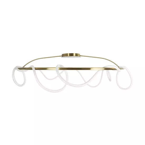 kelvo® GLOW KLV-101-0151 Φωτιστικό Οροφής LED 89W 8900lm 360° AC 220-240V IP20 Ρυθμιζόμενο Λευκό CCT με Χειριστήριο από 2700K έως 6000K Dimmable - Lumileds SMD Chip - Χρυσό Πλατίνα - Μ150 x Π150 x Υ30cm - 3 Χρόνια Εγγύηση