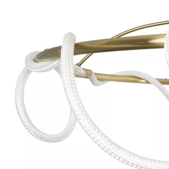 kelvo® GLOW KLV-101-0151 Φωτιστικό Οροφής LED 89W 8900lm 360° AC 220-240V IP20 Ρυθμιζόμενο Λευκό CCT με Χειριστήριο από 2700K έως 6000K Dimmable - Lumileds SMD Chip - Χρυσό Πλατίνα - Μ150 x Π150 x Υ30cm - 3 Χρόνια Εγγύηση