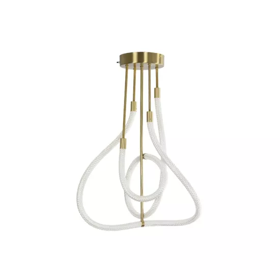 kelvo® GLOW KLV-101-0152 Φωτιστικό Οροφής LED 40W 4000lm 360° AC 220-240V IP20 Ρυθμιζόμενο Λευκό CCT με Χειριστήριο από 2700K έως 6000K Dimmable - Lumileds SMD Chip - Χρυσό Πλατίνα - Μ50 x Π50 x Υ70cm - 3 Χρόνια Εγγύηση