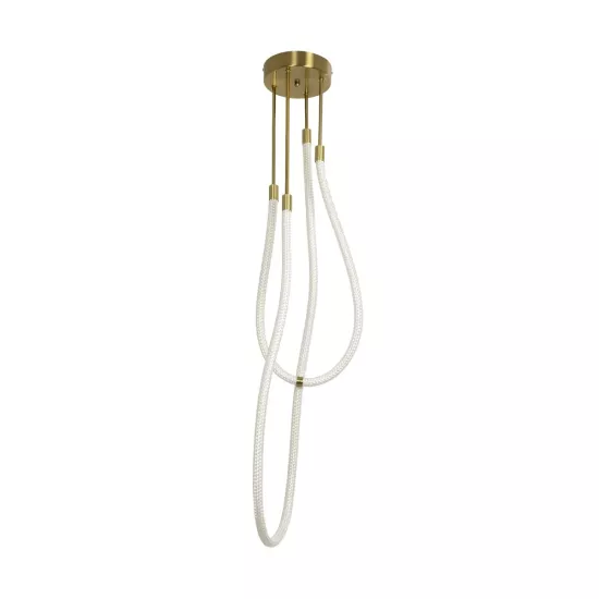 kelvo® GLOW KLV-101-0153 Φωτιστικό Οροφής LED 42W 4200lm 360° AC 220-240V IP20 Ρυθμιζόμενο Λευκό CCT με Χειριστήριο από 2700K έως 6000K Dimmable - Lumileds SMD Chip - Χρυσό Πλατίνα - Μ50 x Π50 x Υ70cm - 3 Χρόνια Εγγύηση