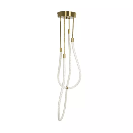 kelvo® GLOW KLV-101-0153 Φωτιστικό Οροφής LED 42W 4200lm 360° AC 220-240V IP20 Ρυθμιζόμενο Λευκό CCT με Χειριστήριο από 2700K έως 6000K Dimmable - Lumileds SMD Chip - Χρυσό Πλατίνα - Μ50 x Π50 x Υ70cm - 3 Χρόνια Εγγύηση