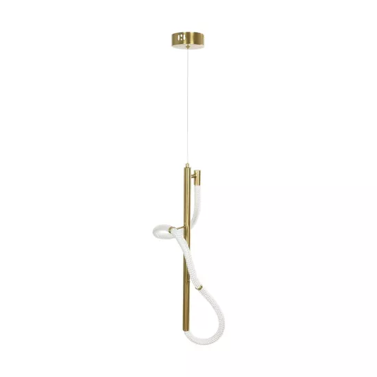 kelvo® GLOW KLV-101-0160 Κρεμαστό Φωτιστικό Οροφής LED 24W 2400lm 360° AC 220-240V IP20 Ρυθμιζόμενο Λευκό CCT με On/Off 2700K/4500K/6000K - Lumileds SMD Chip - Χρυσό Πλατίνα - Μ30 x Π17 x Υ66cm - 3 Χρόνια Εγγύηση