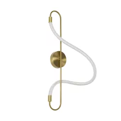 kelvo® GLOW KLV-101-0169 Φωτιστικό Τοίχου / Απλίκα LED 18W 1800lm 360° AC 220-240V IP20 Ρυθμιζόμενο Λευκό CCT με On/Off 2700K/4500K/6000K - Lumileds SMD Chip - Χρυσό Πλατίνα - Μ30 x Π15 x Υ70cm - 3 Χρόνια Εγγύηση