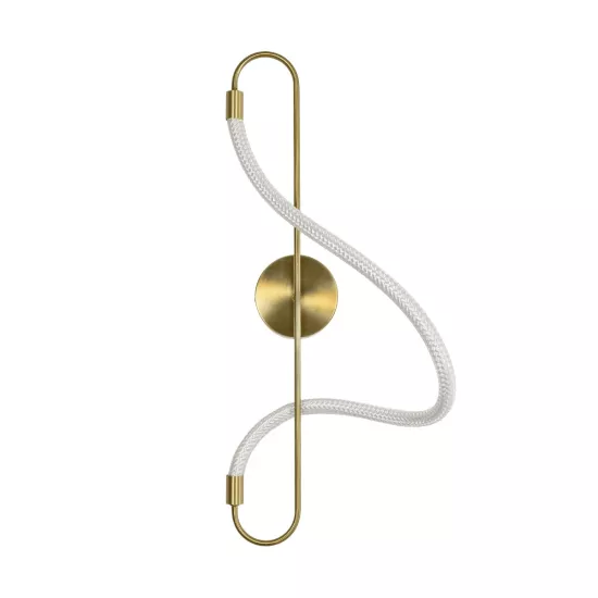 kelvo® GLOW KLV-101-0169 Φωτιστικό Τοίχου / Απλίκα LED 18W 1800lm 360° AC 220-240V IP20 Ρυθμιζόμενο Λευκό CCT με On/Off 2700K/4500K/6000K - Lumileds SMD Chip - Χρυσό Πλατίνα - Μ30 x Π15 x Υ70cm - 3 Χρόνια Εγγύηση