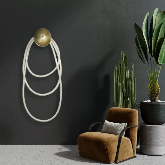 kelvo® GLOW KLV-101-0171 Φωτιστικό Τοίχου / Απλίκα LED 60W 6000lm 360° AC 220-240V IP20 Ρυθμιζόμενο Λευκό CCT με Χειριστήριο από 2700K έως 6000K Dimmable - Lumileds SMD Chip - Χρυσό Πλατίνα - Μ40 x Π15 x Υ110cm - 3 Χρόνια Εγγύηση