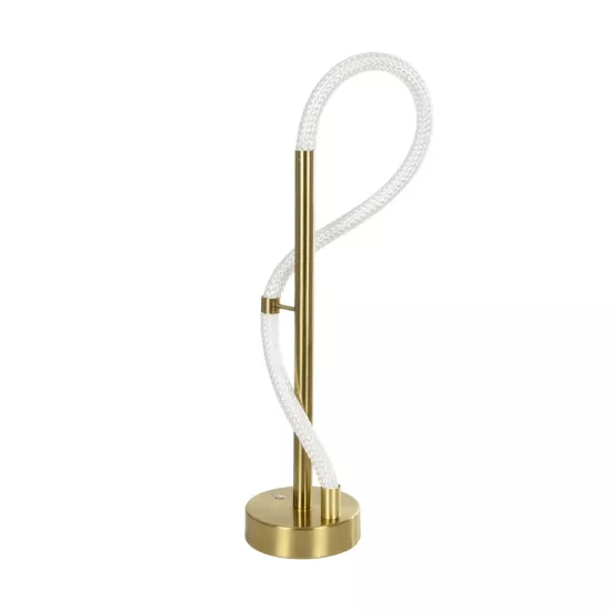 kelvo® GLOW KLV-101-0172 Επιτραπέζιο Φωτιστικό Πορτατίφ LED 18W 1800lm 360° AC 220-240V IP20 Ρυθμιζόμενο Λευκό CCT με Αφή 2700K/4500K/6000K Dimmable - Lumileds SMD Chip - Χρυσό Πλατίνα - Μ30 x Π30 x Υ60cm - 3 Χρόνια Εγγύηση